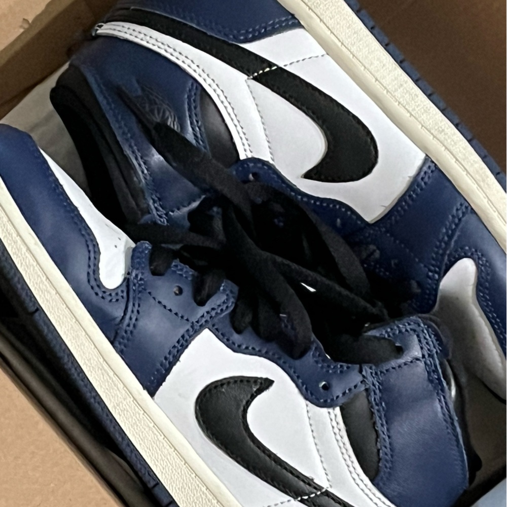 Nike Black and Blue High-Top Sneakers